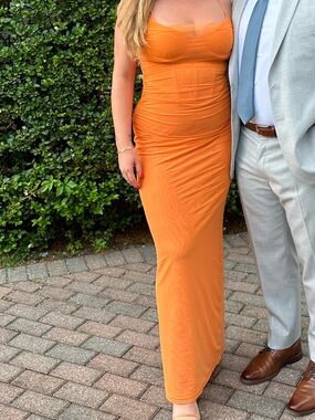 White Fox Orange Gown